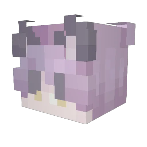 NoLifeElio Minecraft avatar head, 3D render