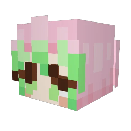 NoLifeTristen Minecraft avatar head, 3D render