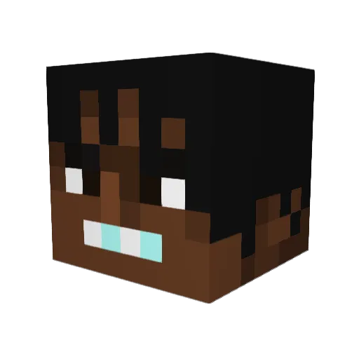 NoLimitEzra Minecraft avatar head, 3D render