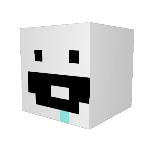 NoLimitSmurk Minecraft avatar head, 3D render
