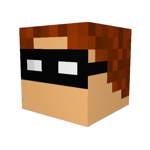 NoLongerVerified Minecraft avatar head, 3D render