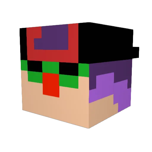 NoManner Minecraft avatar head, 3D render