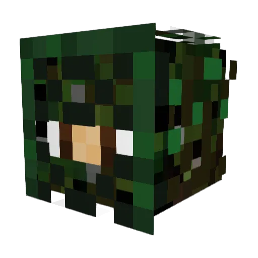 NoMatchPVP Minecraft avatar head, 3D render