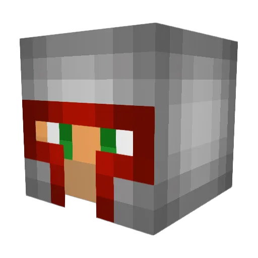 NoMercy2 Minecraft avatar head, 3D render