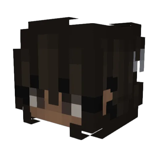 NoMoney4u Minecraft avatar head, 3D render