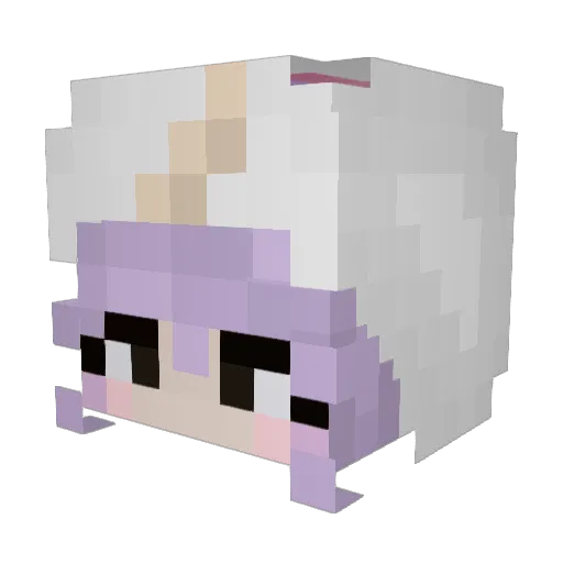 NoMorgue Minecraft avatar head, 3D render