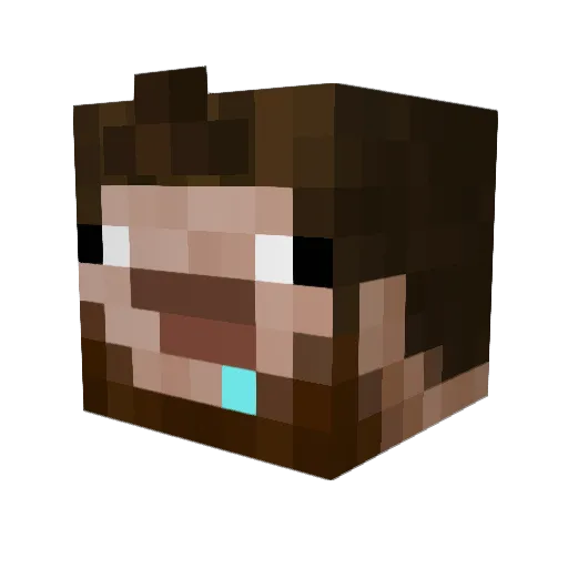 NoName0513 Minecraft avatar head, 3D render