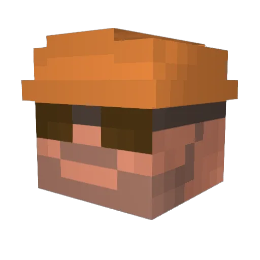 NoName7567 Minecraft avatar head, 3D render