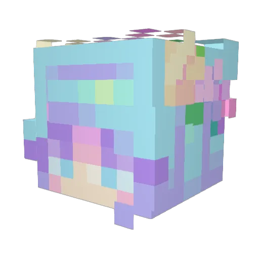 NoNameGodLike Minecraft avatar head, 3D render
