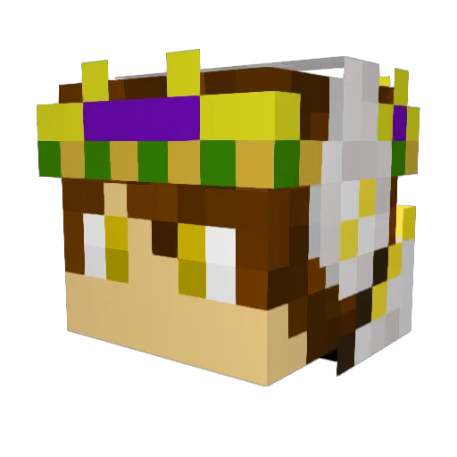 NoNameLuka Minecraft avatar head, 3D render