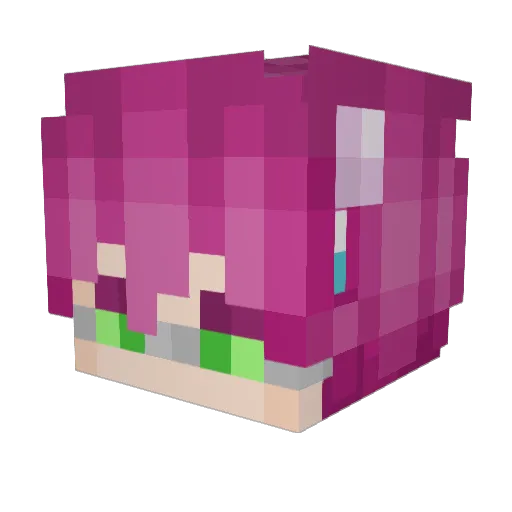 NoNeedToRest Minecraft avatar head, 3D render