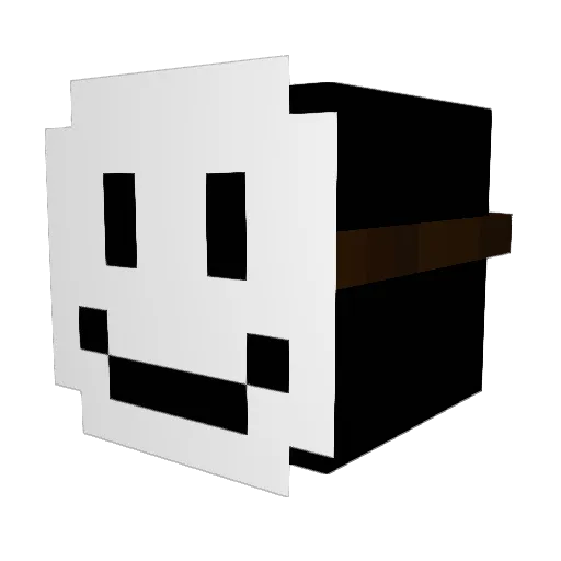 NoNinez Minecraft avatar head, 3D render