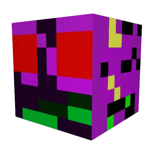 NoNingyo Minecraft avatar head, 3D render