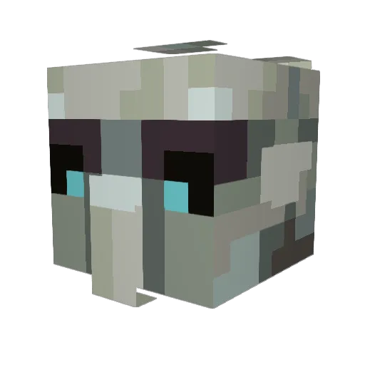 NoNooBullet Minecraft avatar head, 3D render