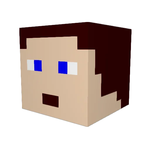 NoOb_jor Minecraft avatar head, 3D render