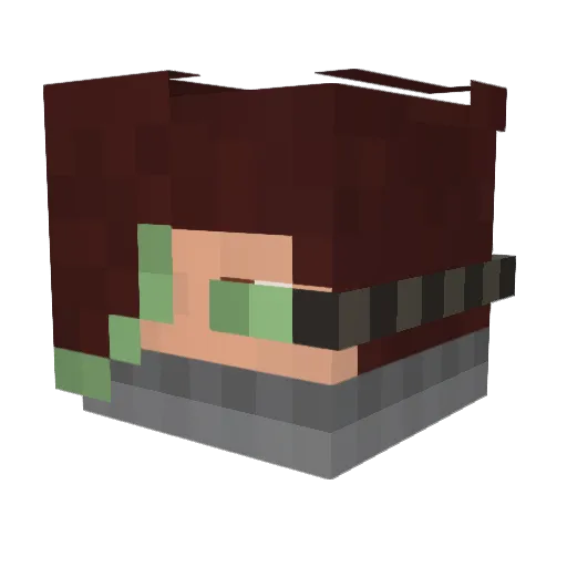 NoOne1027 Minecraft avatar head, 3D render