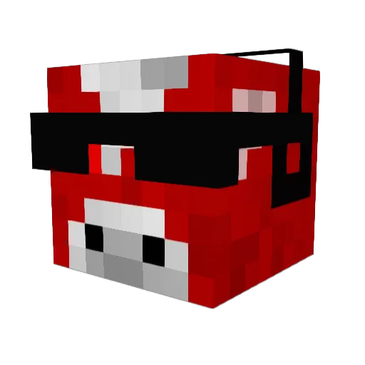 NoOneW4 Minecraft avatar head, 3D render
