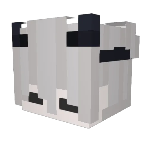 NoOoBiiii Minecraft avatar head, 3D render