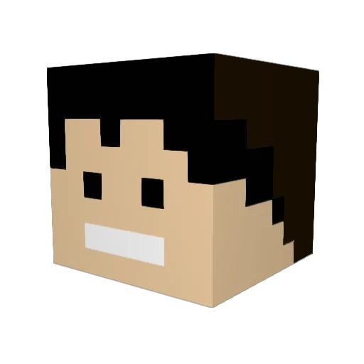 NoPleaseDoNot Minecraft avatar head, 3D render