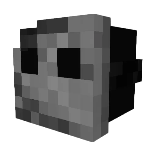 NoPotatoForYou Minecraft avatar head, 3D render