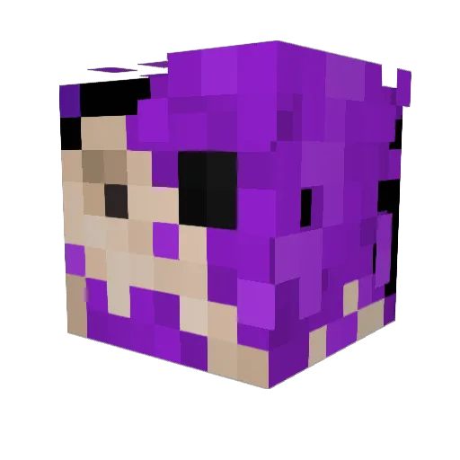 NoPseudo_ Minecraft avatar head, 3D render