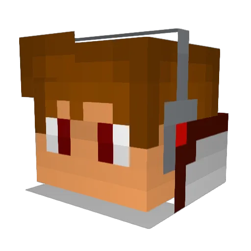 NoRekt Minecraft avatar head, 3D render