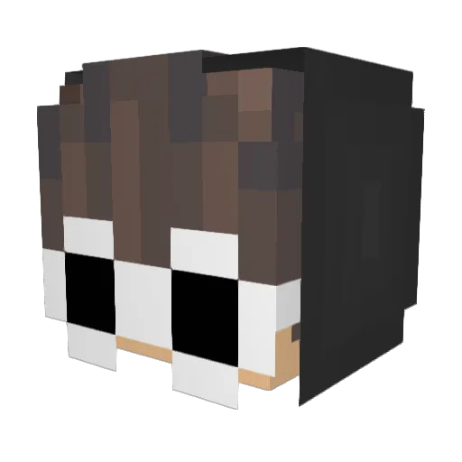 NoRizzMick Minecraft avatar head, 3D render