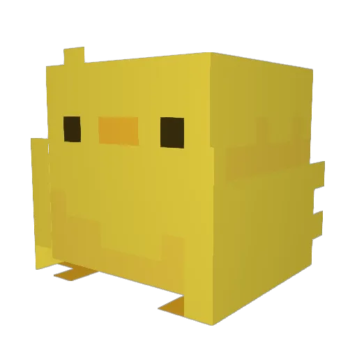 NoRocketScience Minecraft avatar head, 3D render