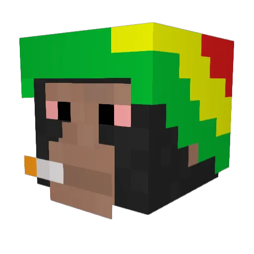 NoRxspxct Minecraft avatar head, 3D render