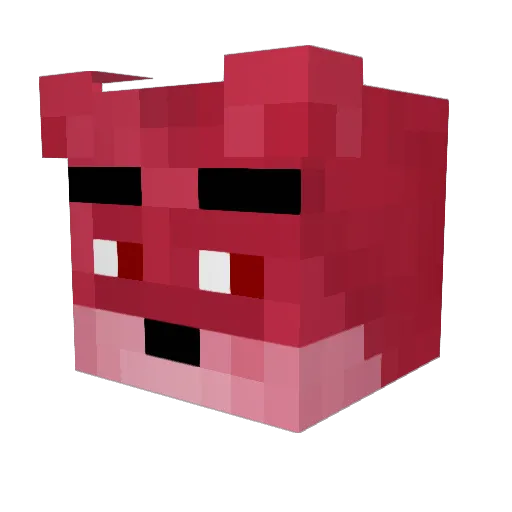 NoScopey Minecraft avatar head, 3D render