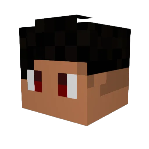NoShadow__ Minecraft avatar head, 3D render