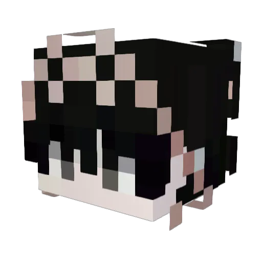 NoSoyMizu Minecraft avatar head, 3D render