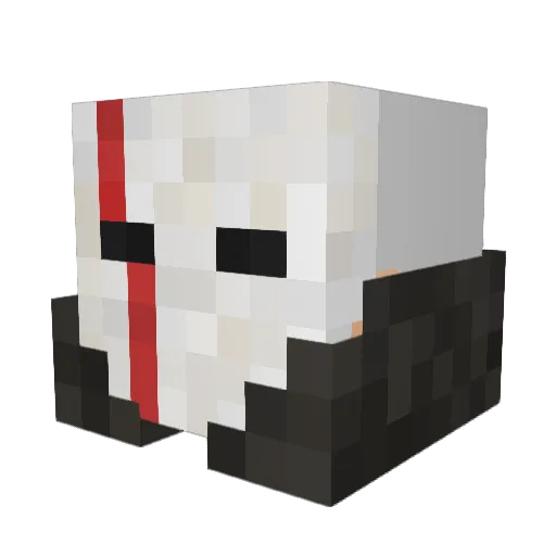 NoSpaceNo Minecraft avatar head, 3D render