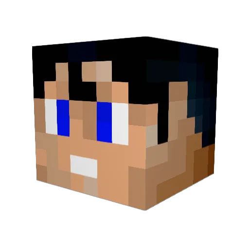 NoSwegg Minecraft avatar head, 3D render