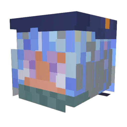 NoTToru Minecraft avatar head, 3D render