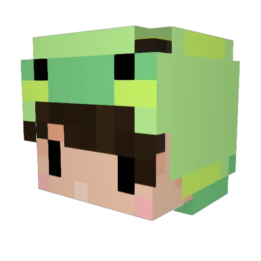 NoTalkToHand Minecraft avatar head, 3D render