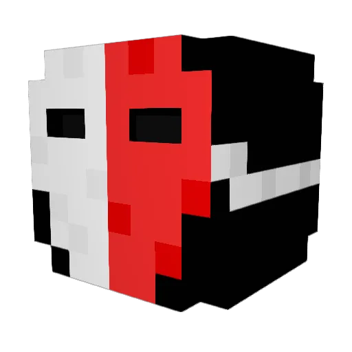 NoTe00 Minecraft avatar head, 3D render