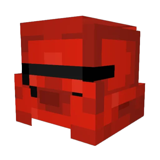 NoTeaNoLife Minecraft avatar head, 3D render