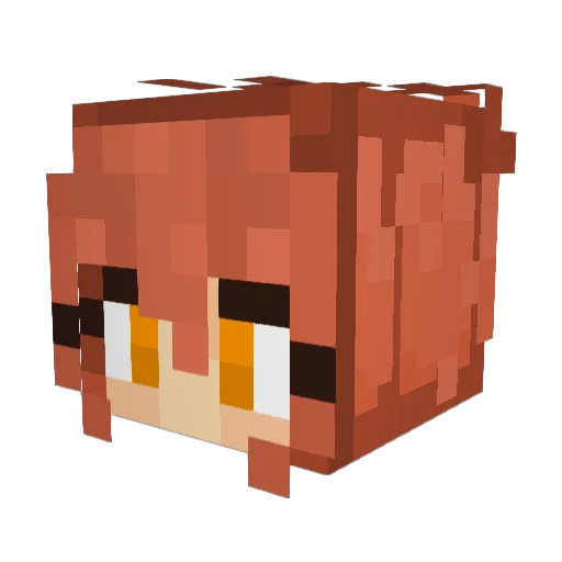 NoTeto Minecraft avatar head, 3D render