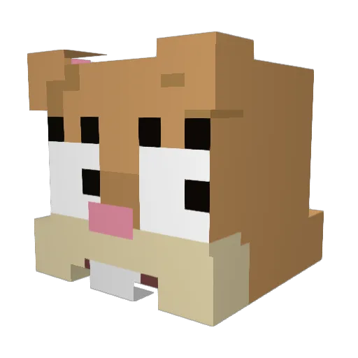 NoTheLyd Minecraft avatar head, 3D render