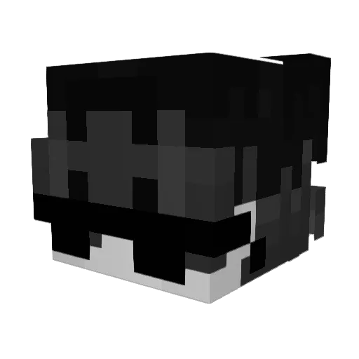 NoTimer3 Minecraft avatar head, 3D render