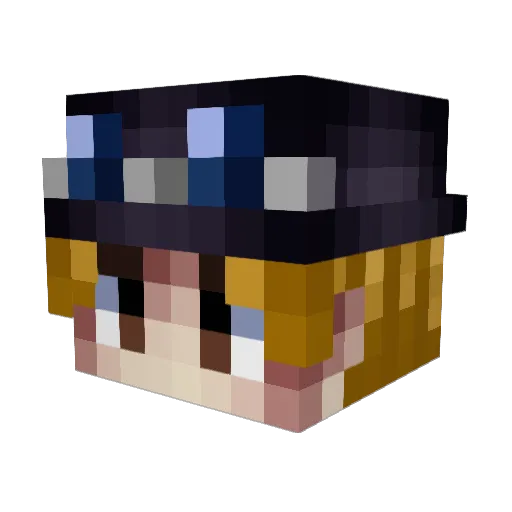 NoVaFUT Minecraft avatar head, 3D render
