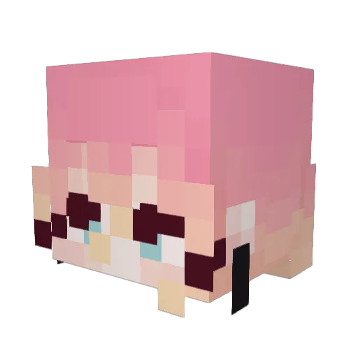 NoVe_A0V Minecraft avatar head, 3D render
