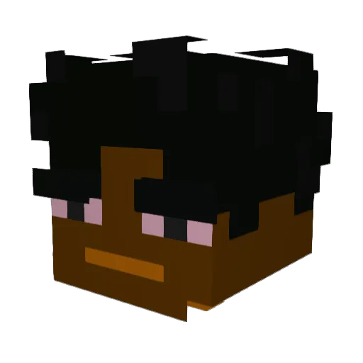 NoWayJosay Minecraft avatar head, 3D render