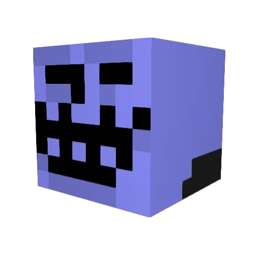NoX_Original Minecraft avatar head, 3D render