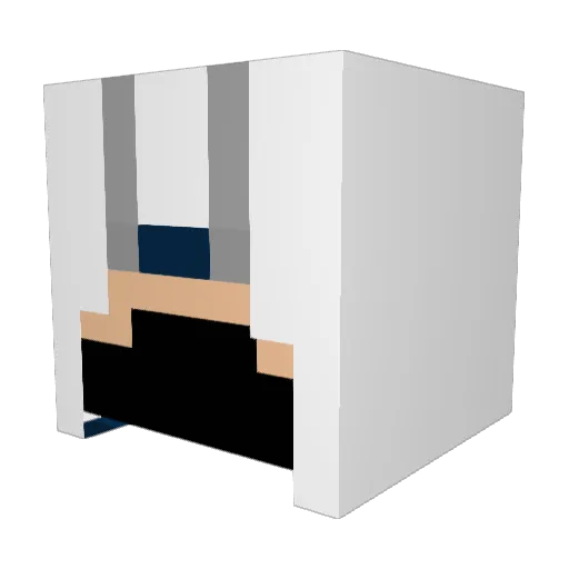 NoXiIo Minecraft avatar head, 3D render