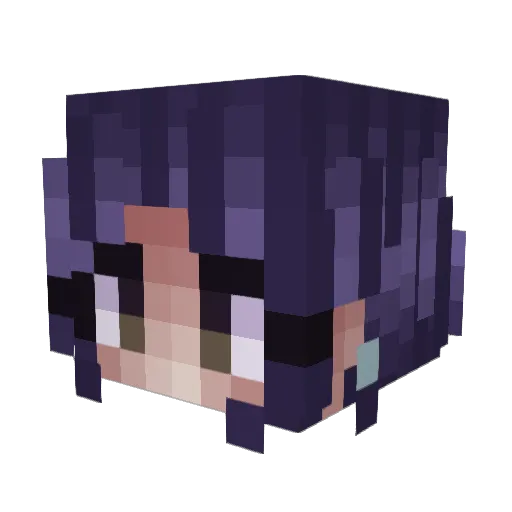 NoYouHah Minecraft avatar head, 3D render