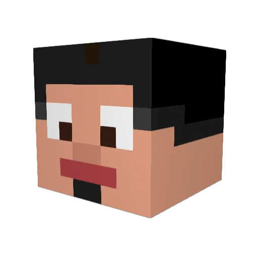 NoZ7 Minecraft avatar head, 3D render