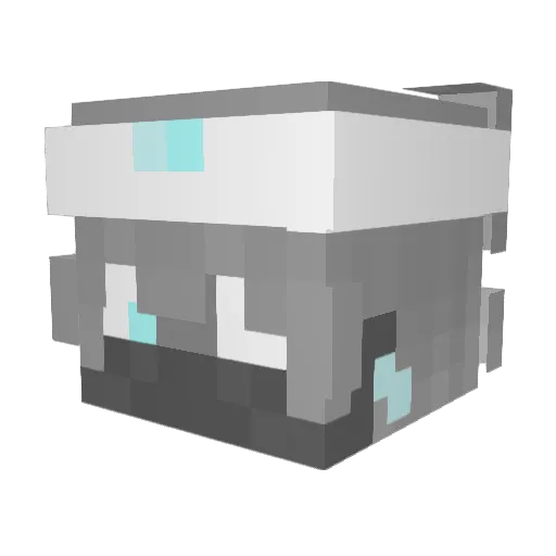 NoZaain Minecraft avatar head, 3D render