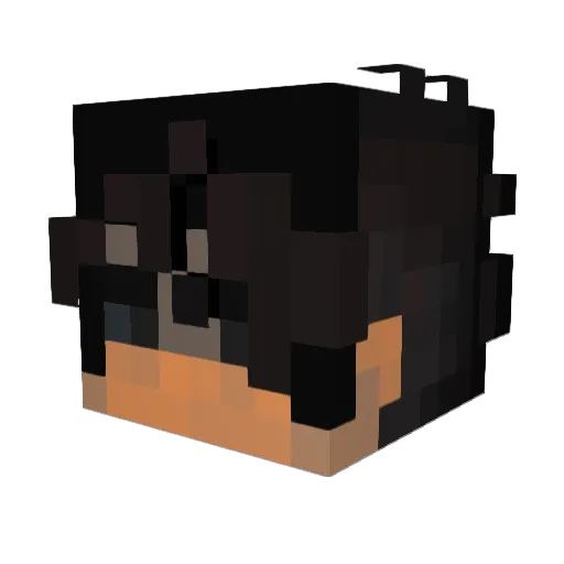 NoZinth Minecraft avatar head, 3D render